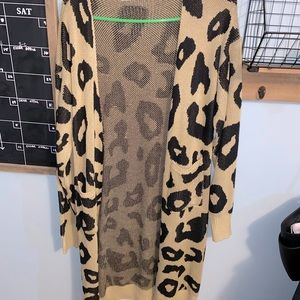 Cheetah Print Cardigan